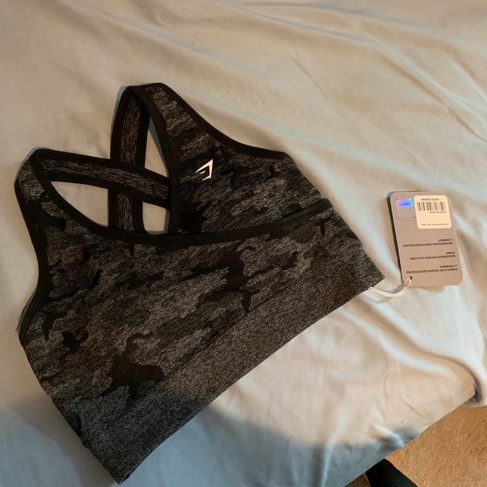 Gymshark camo sports bra